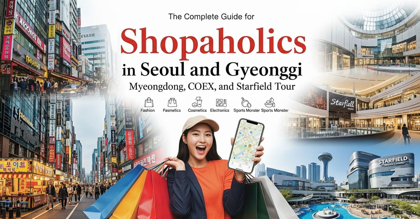 서울.경기 쇼핑 홀릭을 위한-명동, 강남, 코엑스, 스타필드 투어