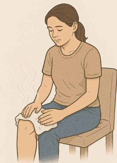 무릎 시큰거림에 효과적인 찜찔법 및 치료