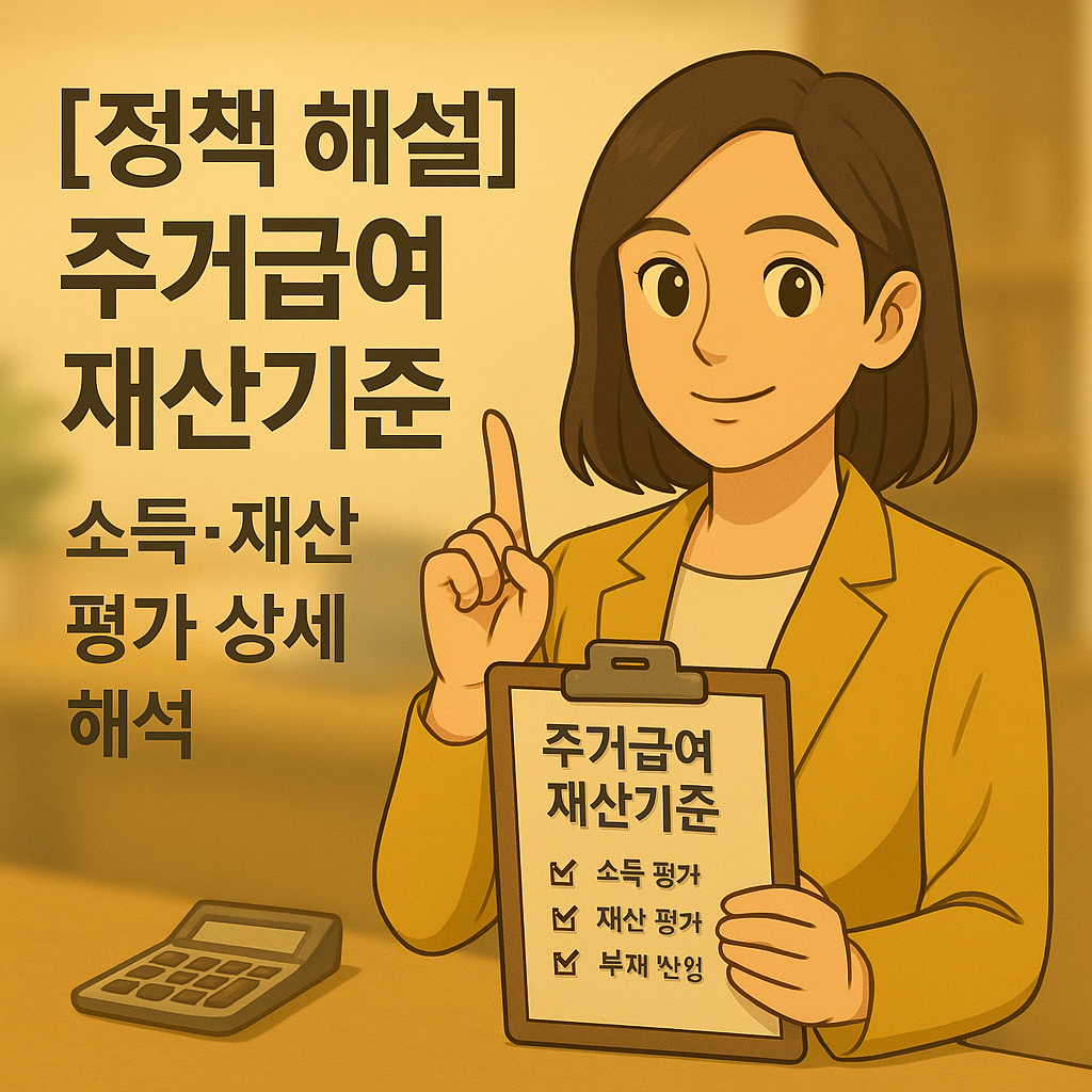 [정책 해설] 주거급여 재산기준 ｜ 소득&middot;재산 평가 상세 해석