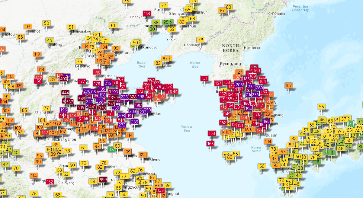 대한민국 중국 대기질