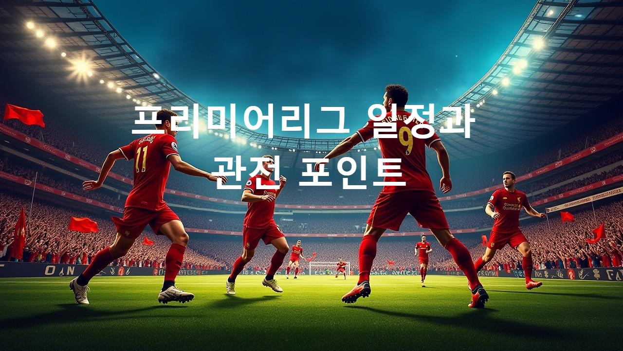 프리미어리그 일정과 관전 포인트