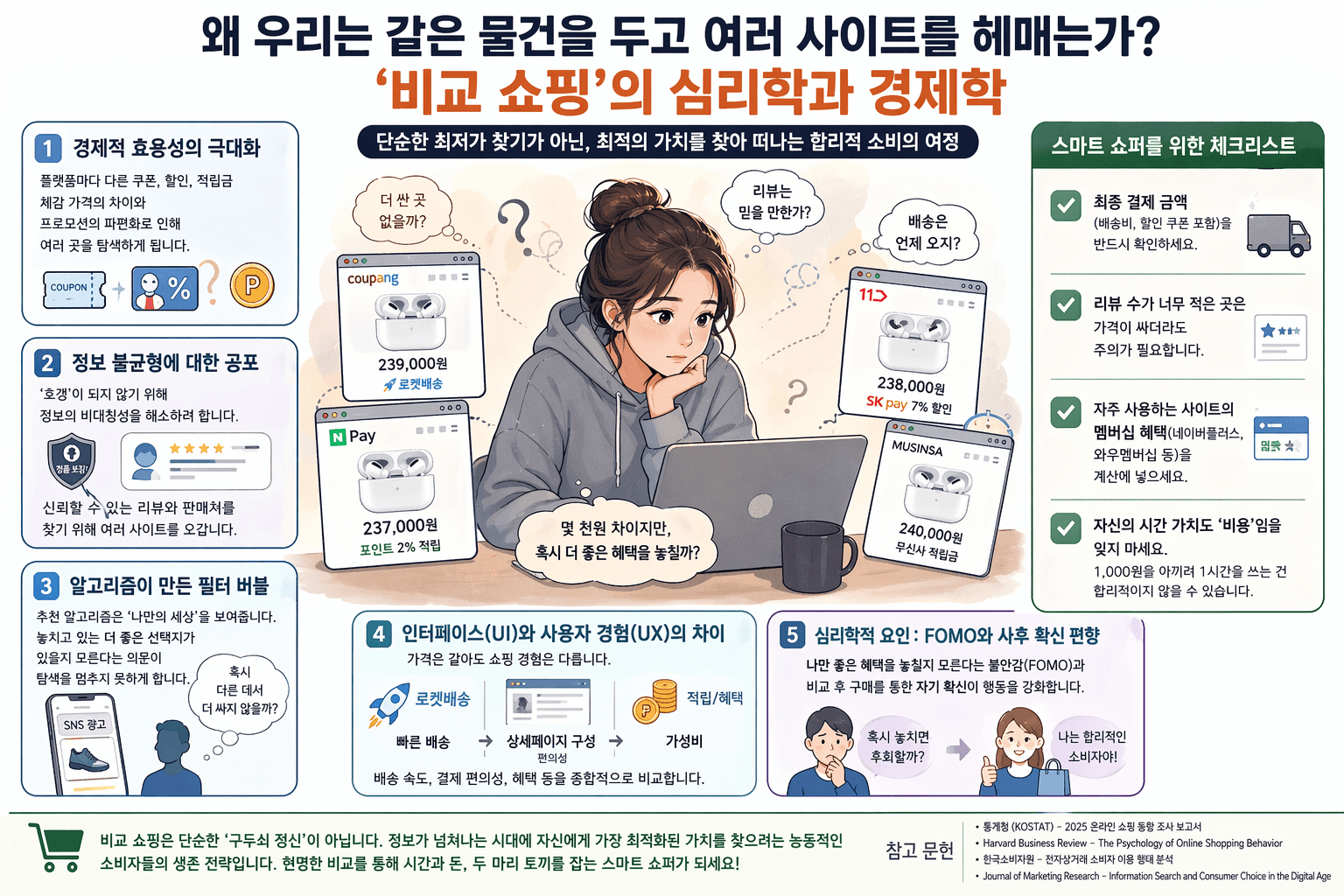 왜 우리는 같은 상품을 여러 사이트에서 비교할까 비교 쇼핑의 심리학과 경제학