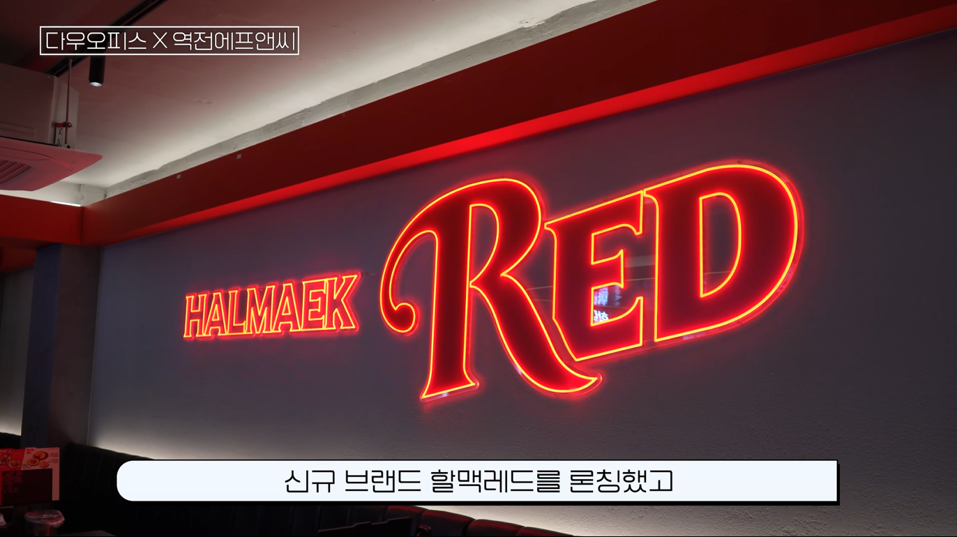 신규 브랜드 할맥레드를 론칭한 역전에프앤씨