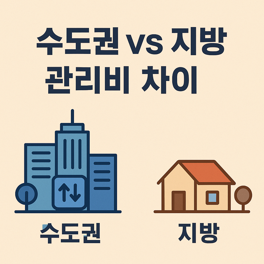 수도권 vs 지방 소도시, 관리비 차이