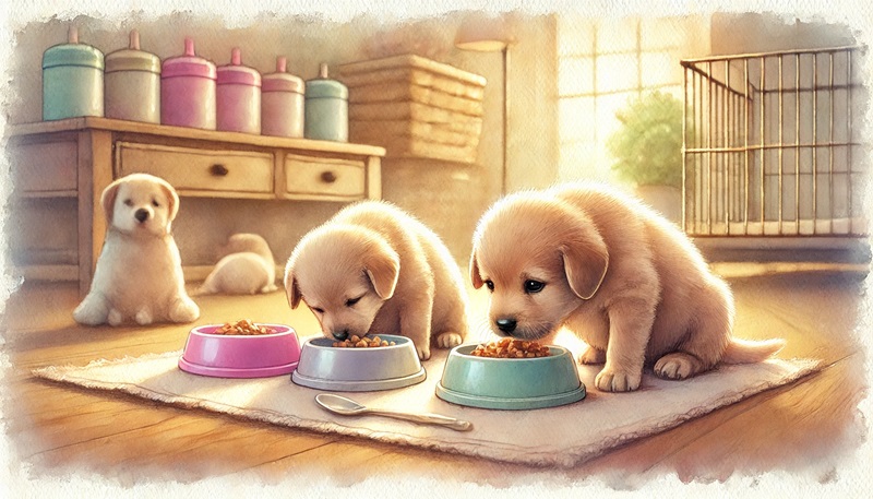 강아지 신생아 돌보기 - 초기관리, 젖떼기방법, 성장체크