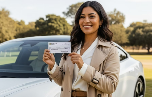 조기폐차 지원금 수령 완료한 여성