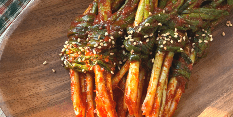 맛있게 익은 파김치 사진