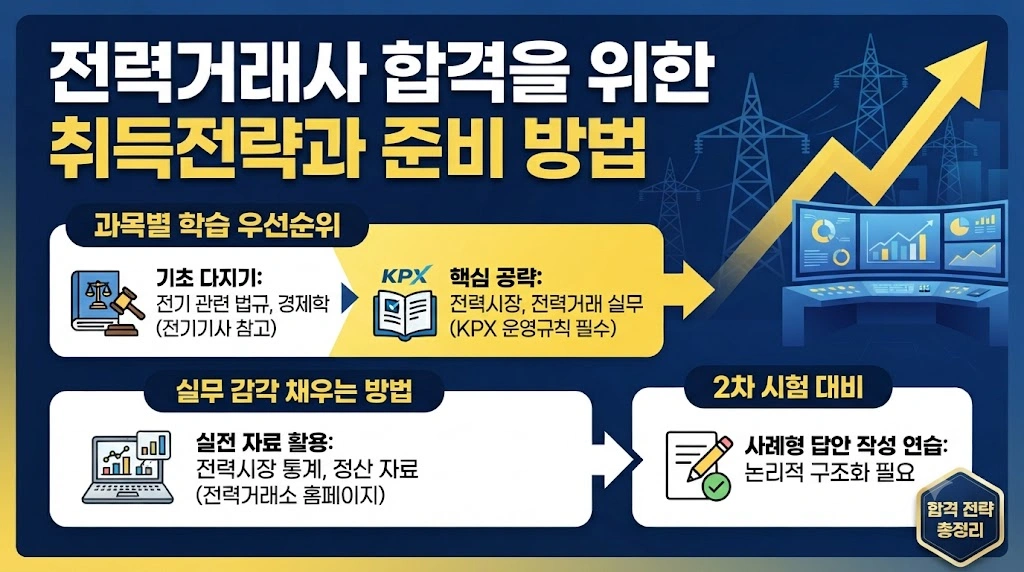 전력거래사 합격을 위한 취득전략과 준비 방법
