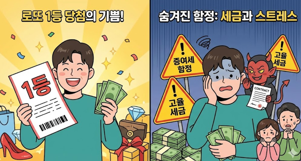 로또1등 세금 관련 포스팅 썸네일 사진