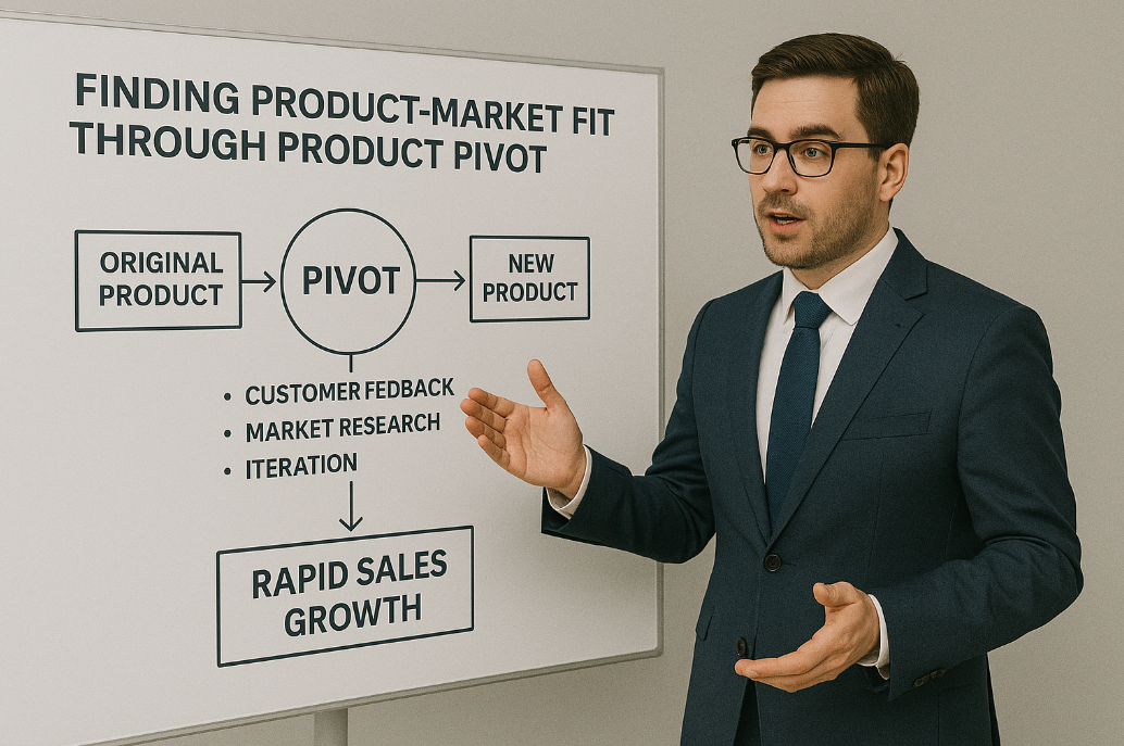 제품 피벗팅으로 시장 적합성 찾아 매출 급증시키기