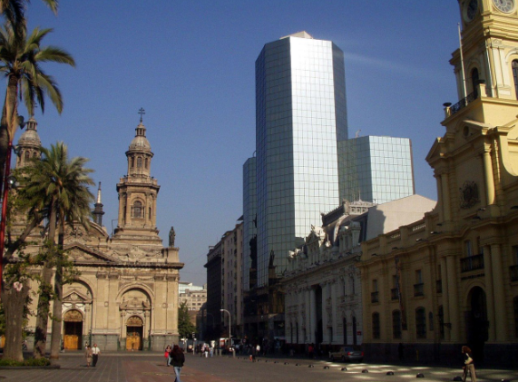 칠레 산티아고 길거리 사진