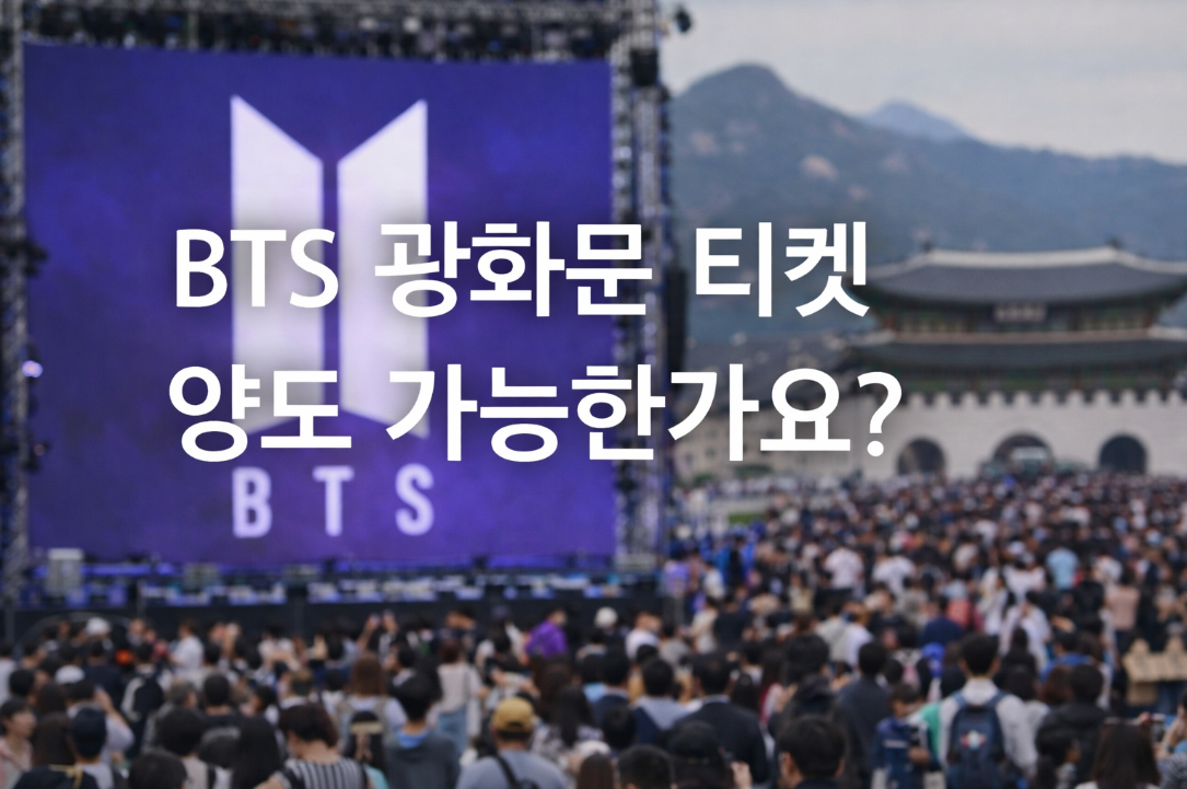 BTS 광화문 컴백 공연 티켓 양도 가능할까? 완벽 정리