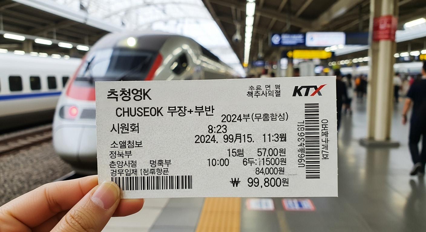 추석 ktx 예매