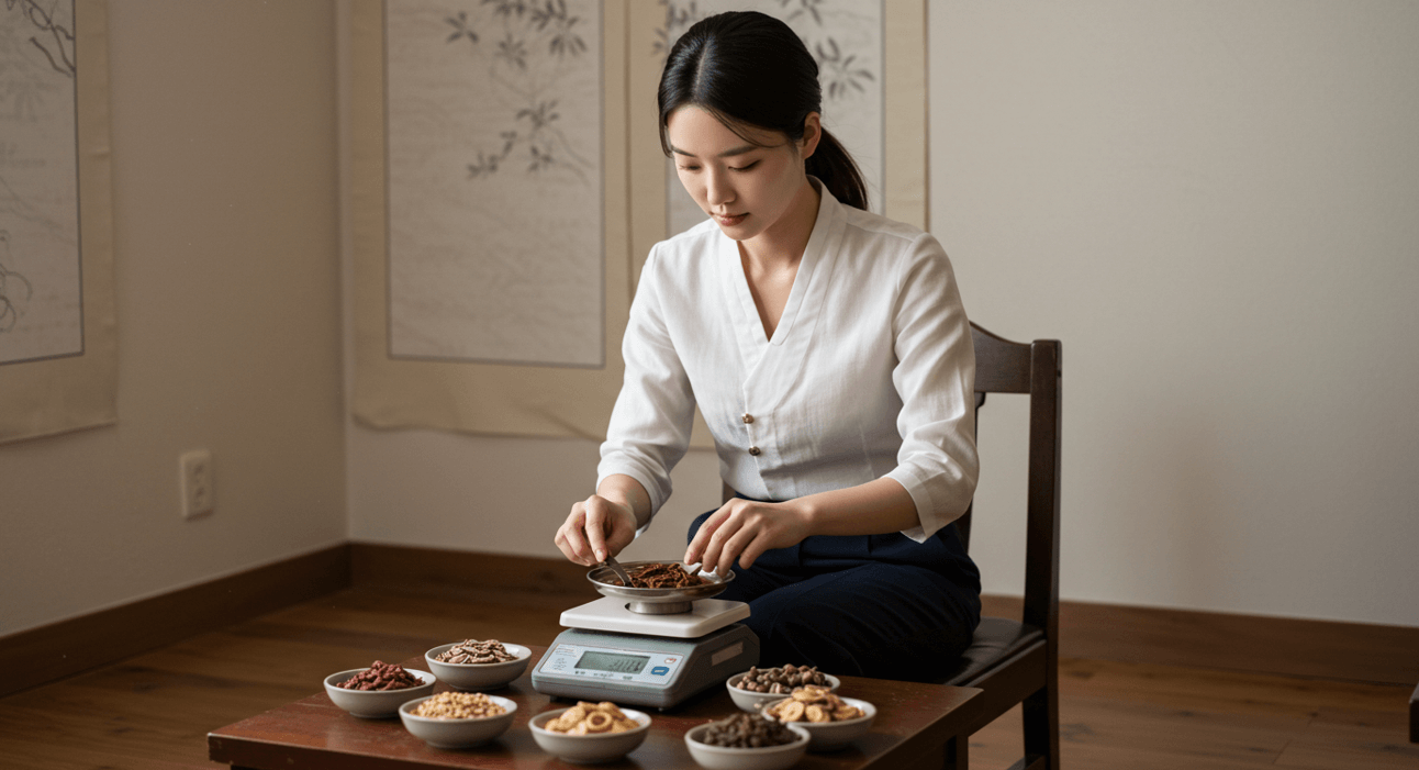 다이어트 한약 한약재 측정