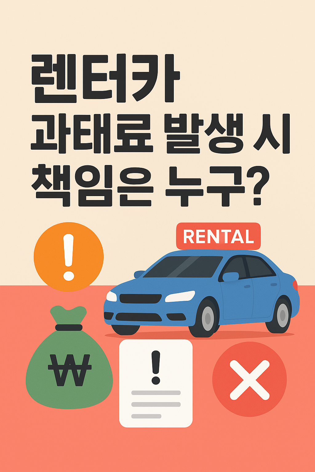 렌터카 과태료 발생 시 책임은 누구?