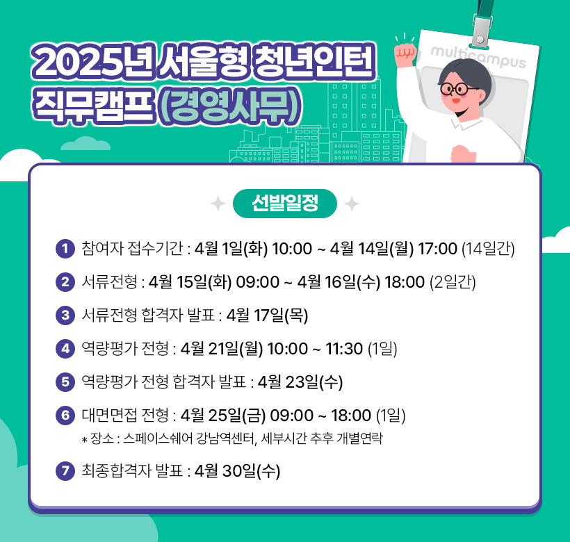 2025 서울형 청년인턴직무캠프