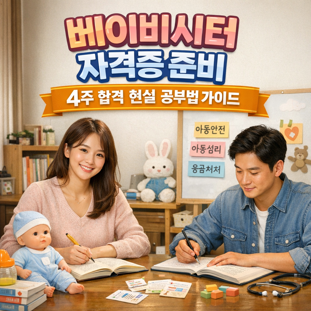 베이비시터 자격증 준비 4주 합격 현실 공부법 가이드