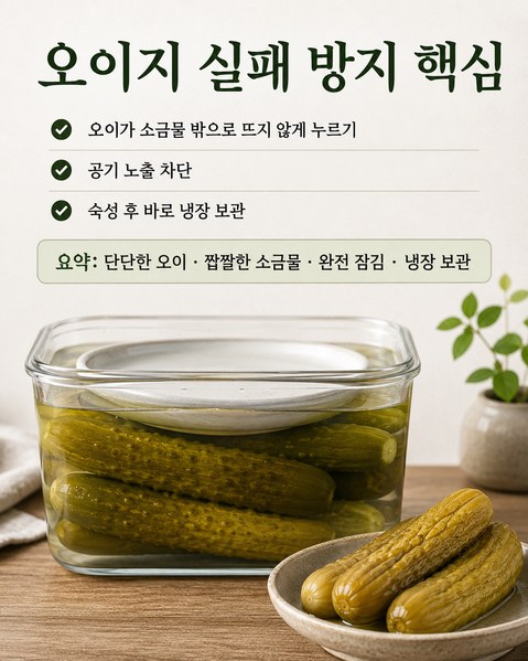 오이지 담그는 방법