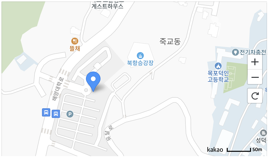 목포해상케이블카 북항승강장 지도