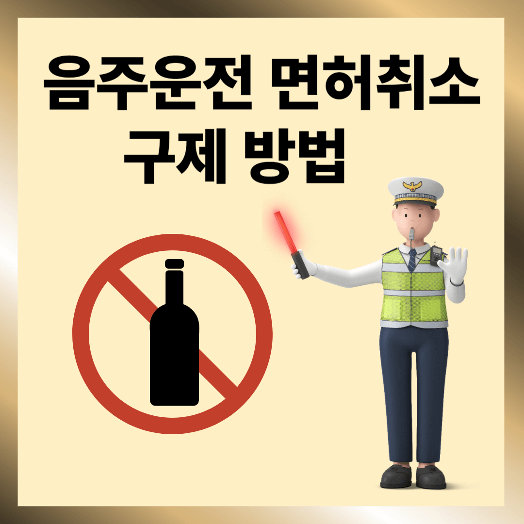 음주운전 면허취소 구제