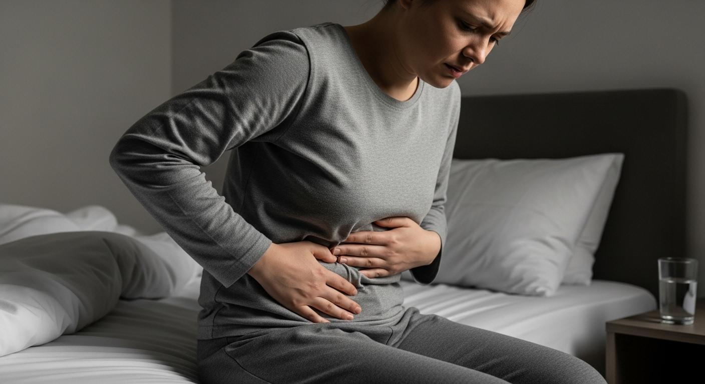 왼쪽 아랫배가 가끔가다 따끔따금 뭐가 찌르는 거 같아요.