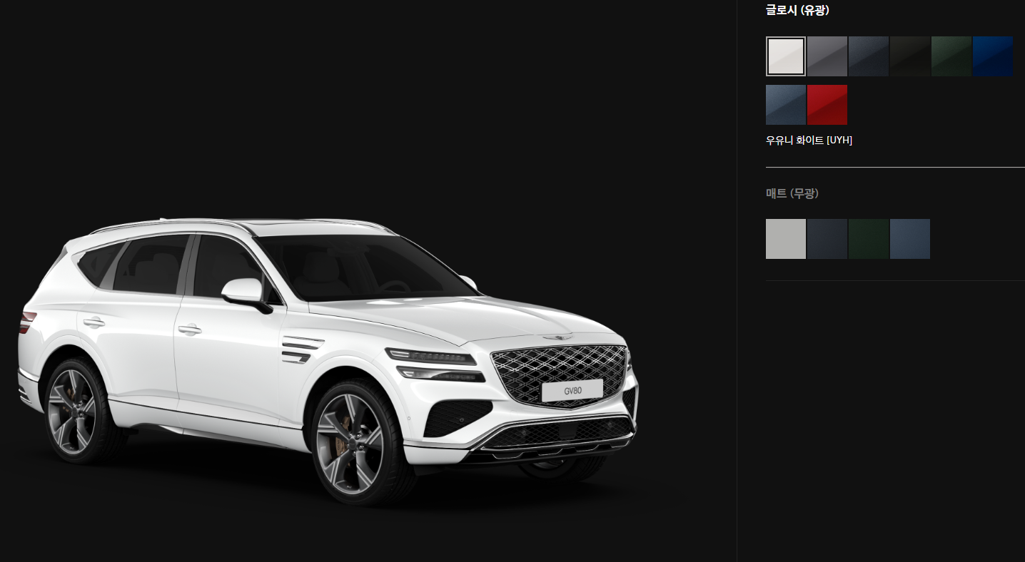 GV80 색상