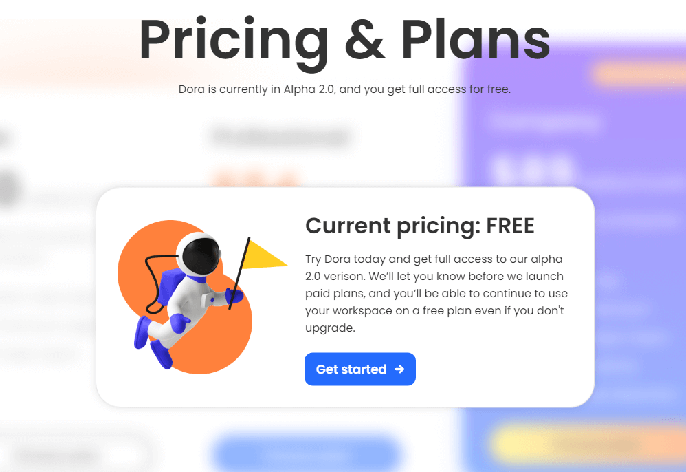 도라 dora AI 가격