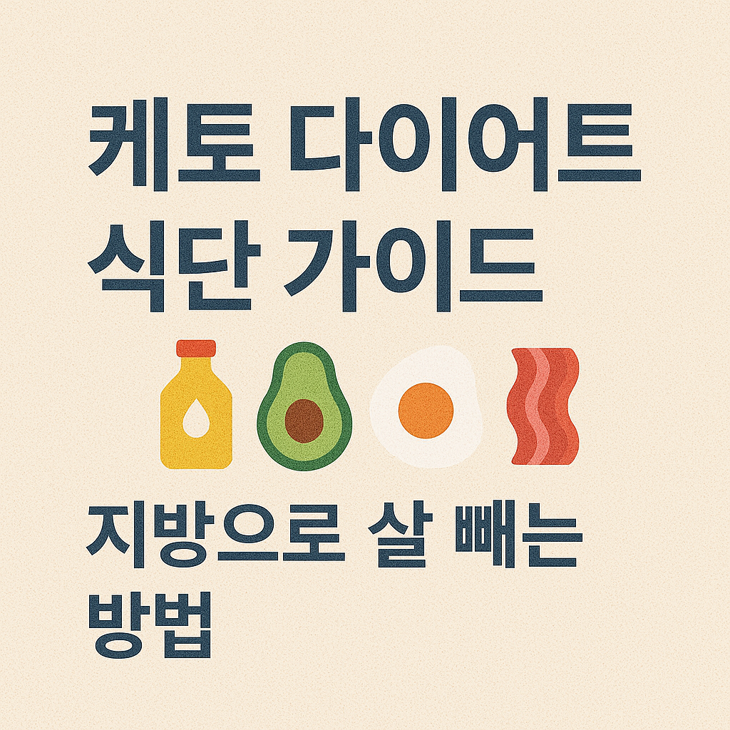 케토 다이어트 식단 가이드: 지방으로 살 빼는 방법