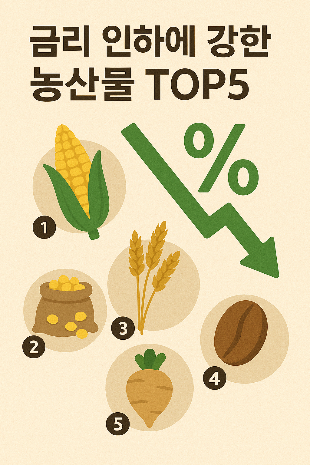 금리 인하에 강한 농산물 TOP5