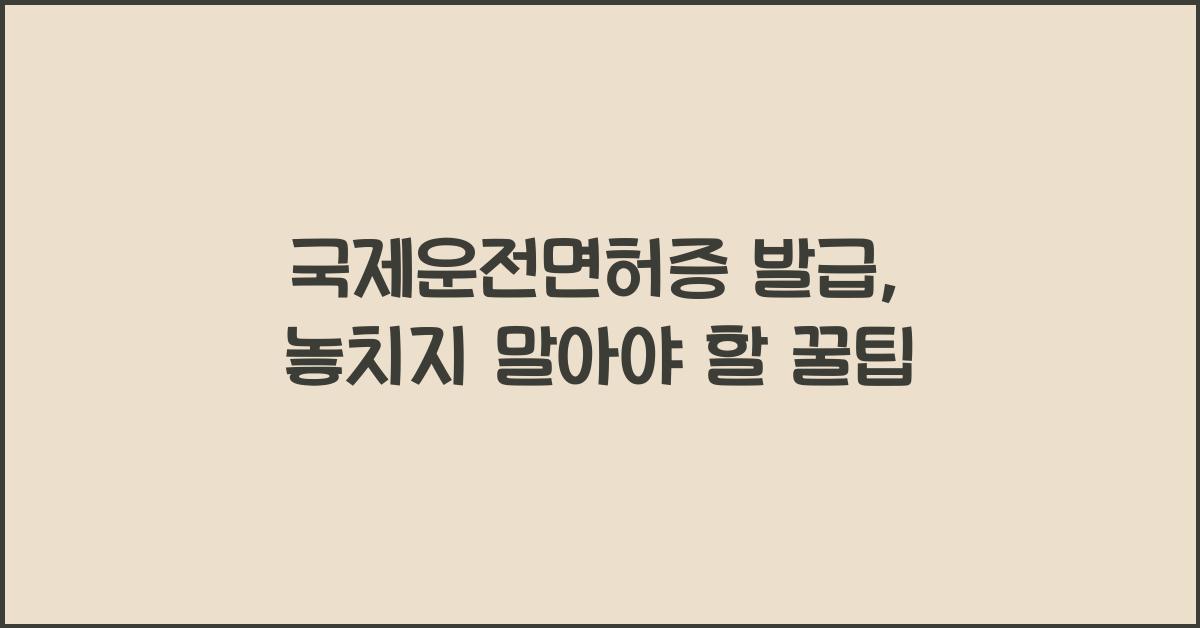 국제운전면허증