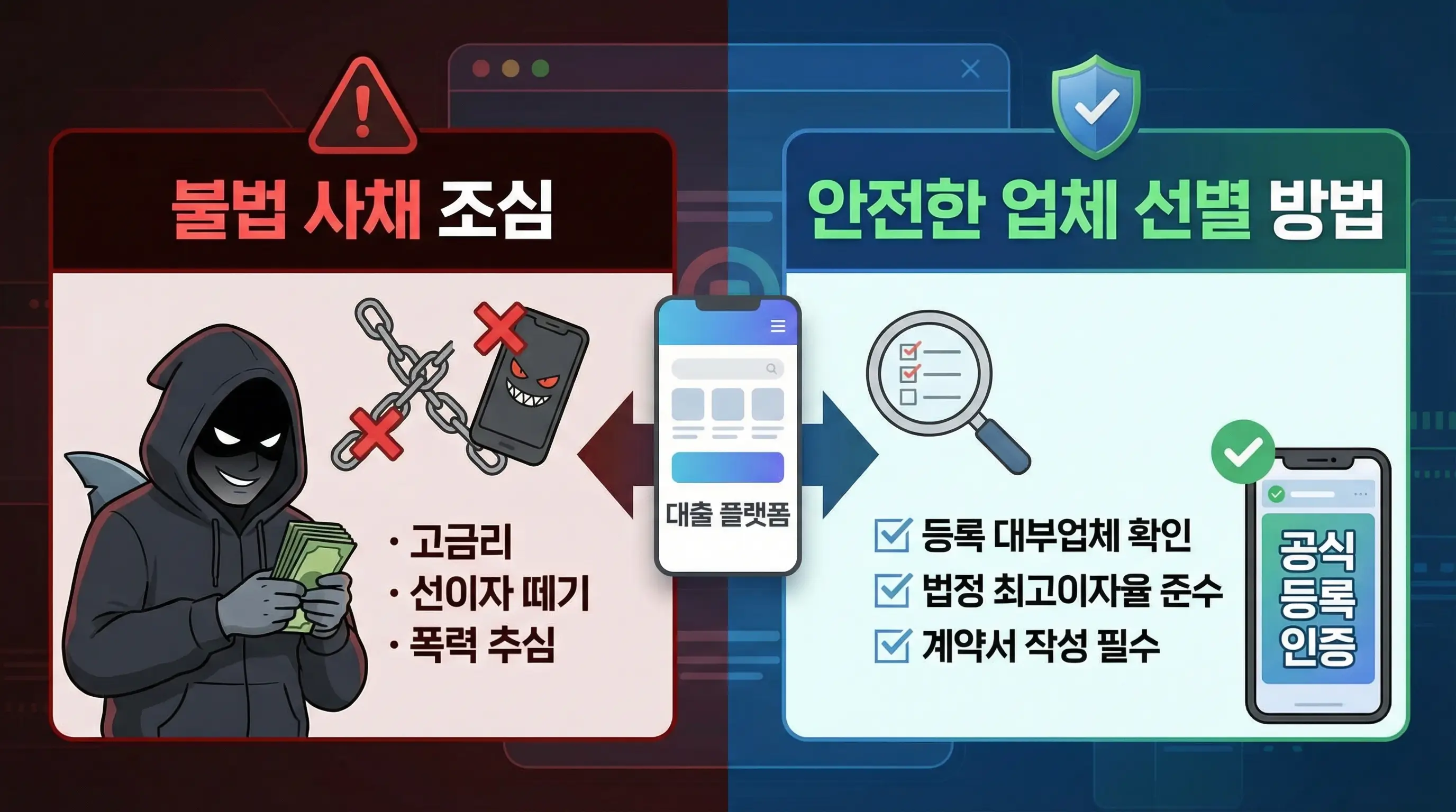 대출 나라 같은 플랫폼에서 월변 업체를 찾을 때 불법 사채를 조심하고 안전한 업체를 선별하는 방법