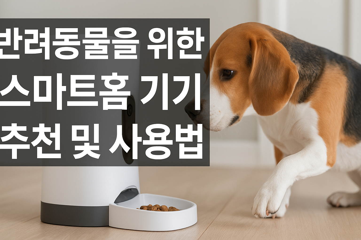 반려동물을 위한 스마트홈 기기 추천 및 사용법