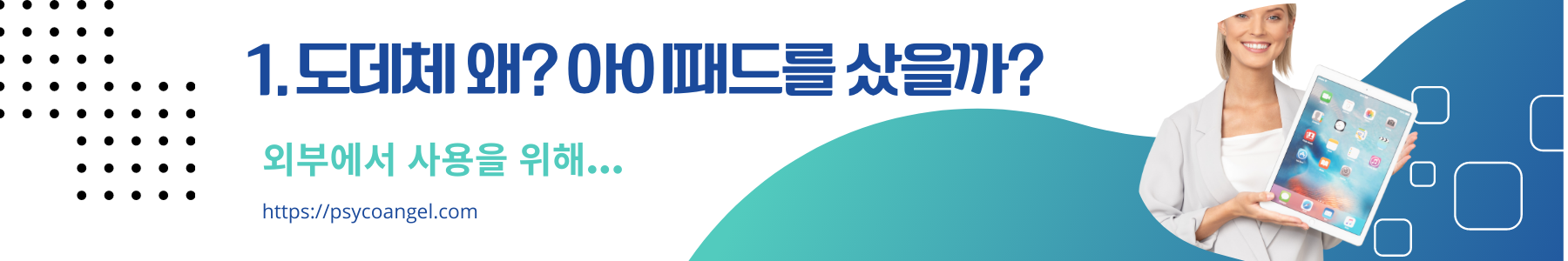 아이패드를 왜?