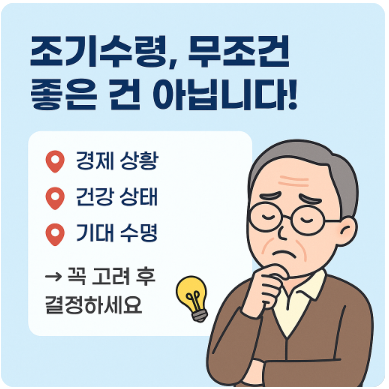 조기수령, 무조건 좋은 건 아닙니다!