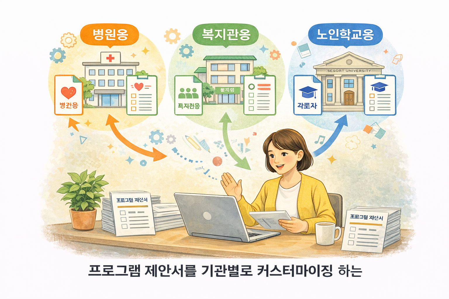 프로그램 제안서를 기관별로 커스터마이징하는 기술