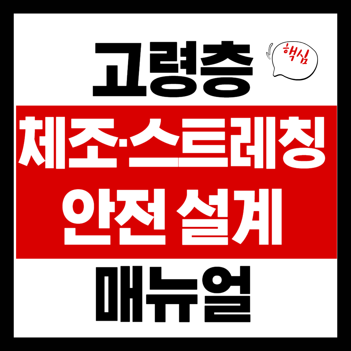 고령층 체조&middot;스트레칭 안전 설계 매뉴얼 (어깨&middot;허리 중심)
