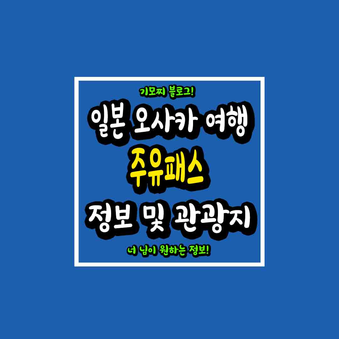 일본 오사카 여행 주유패스 썸네일