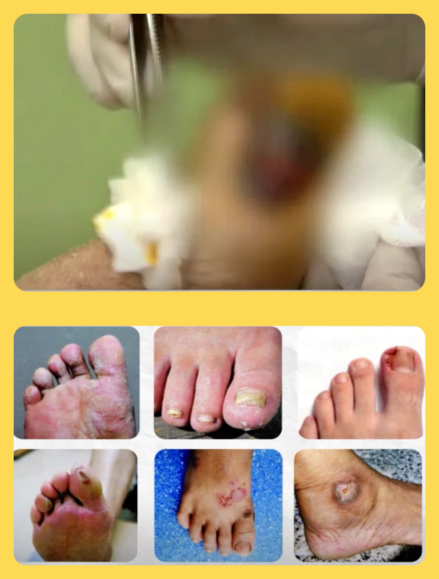 당뇨로 인한 발 합병증, 당뇨성 신경병증, 말초 혈액 순환 장애, 족부 궤양과 감염