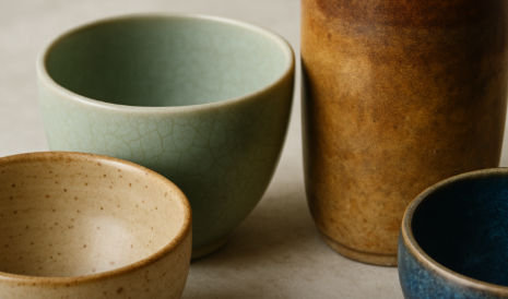 유약에 따른 색상 변화 도자기