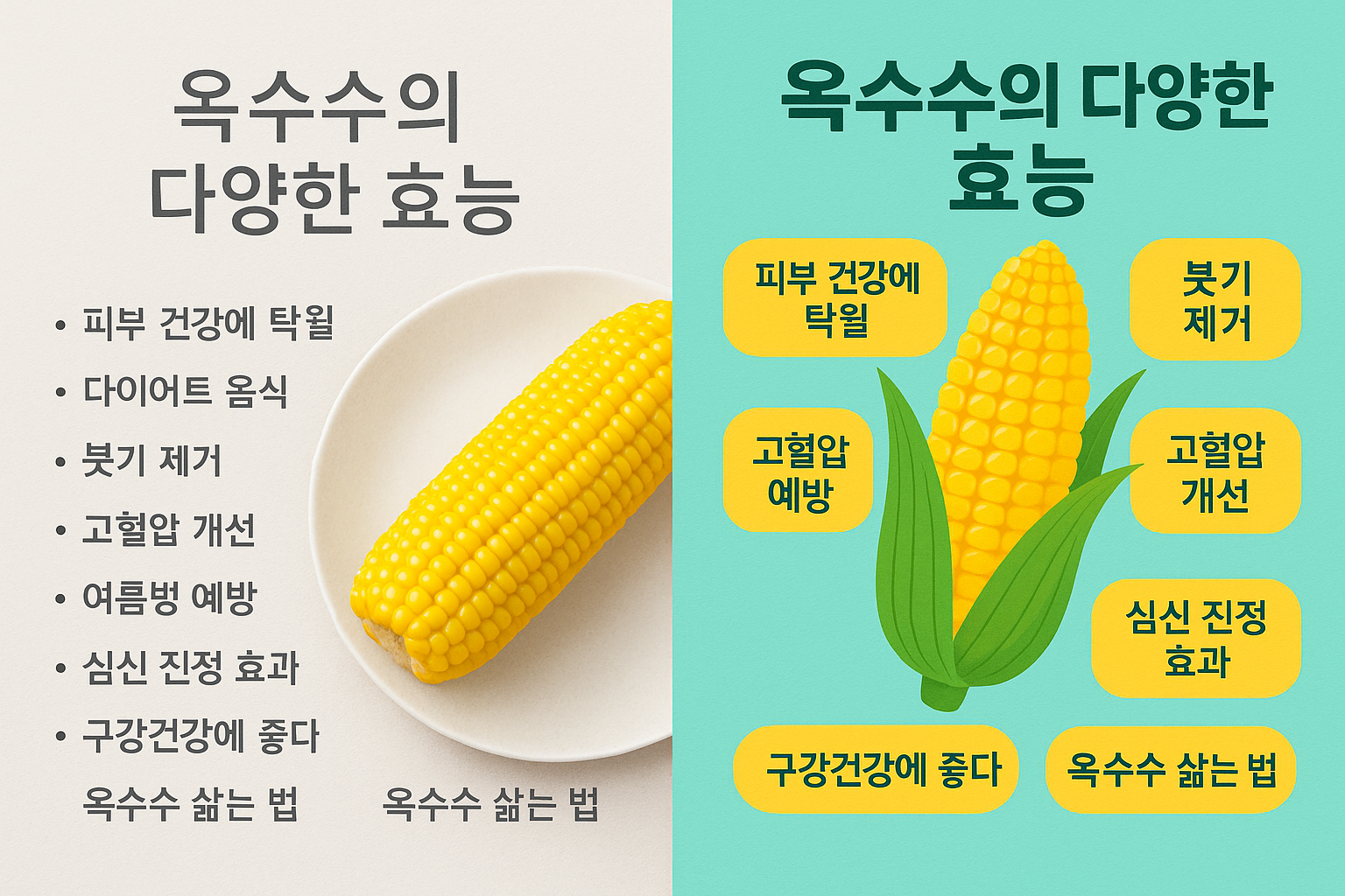 다이어트에도 딱! 옥수수의 다양한 효능 총정리