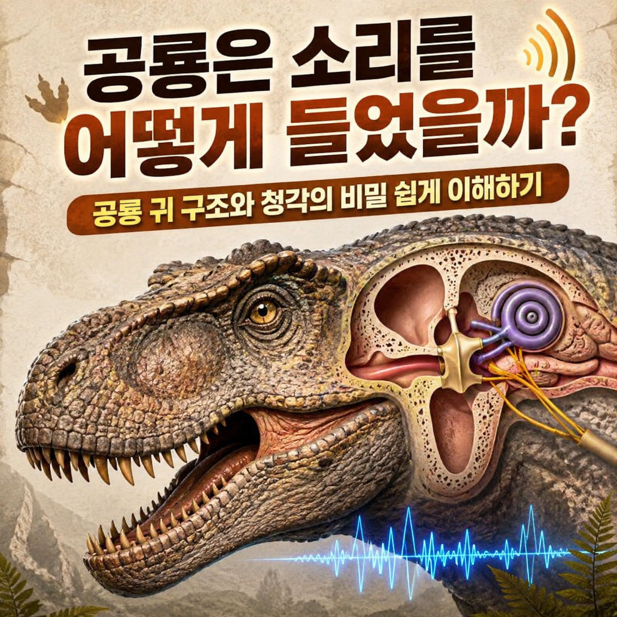 공룡 귀 구조와 청각의 비밀