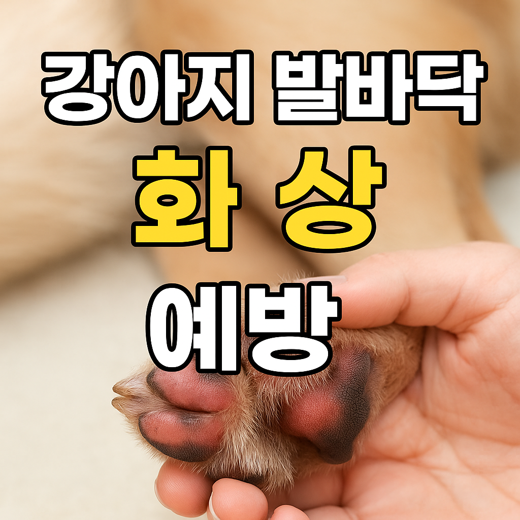 강아지 발바닥 화상 예방