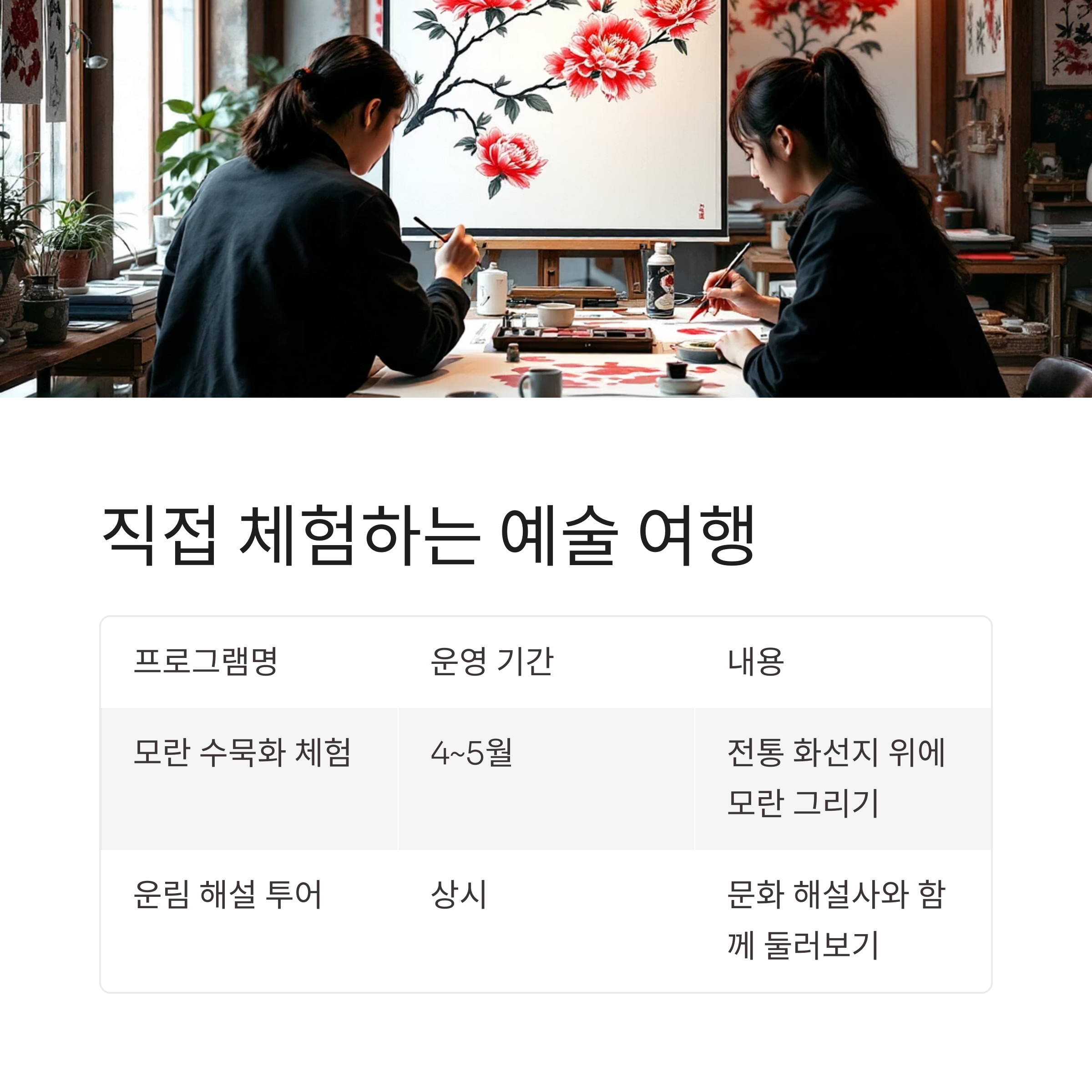 운림산방 예술정원에서 만나는 진도의 모란꽃 풍경