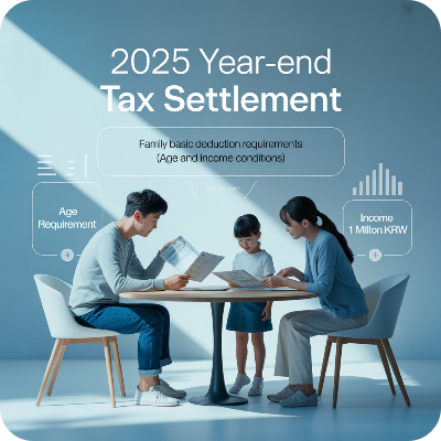 2025 연말정산 부양가족 기본공제 요건 이미지