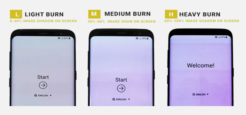 갤럭시 번인 현상