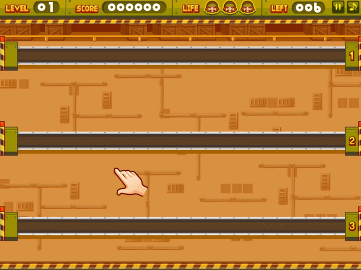 쌩쌩-물류센터-플래시게임-시작-화면