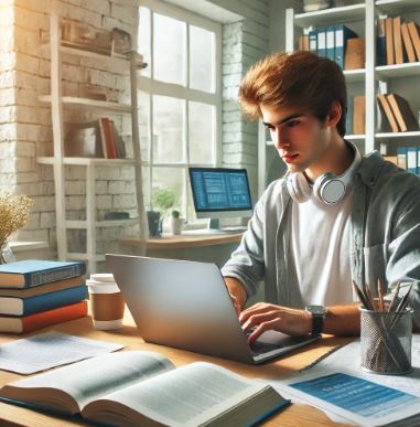 컴퓨터하는 남자