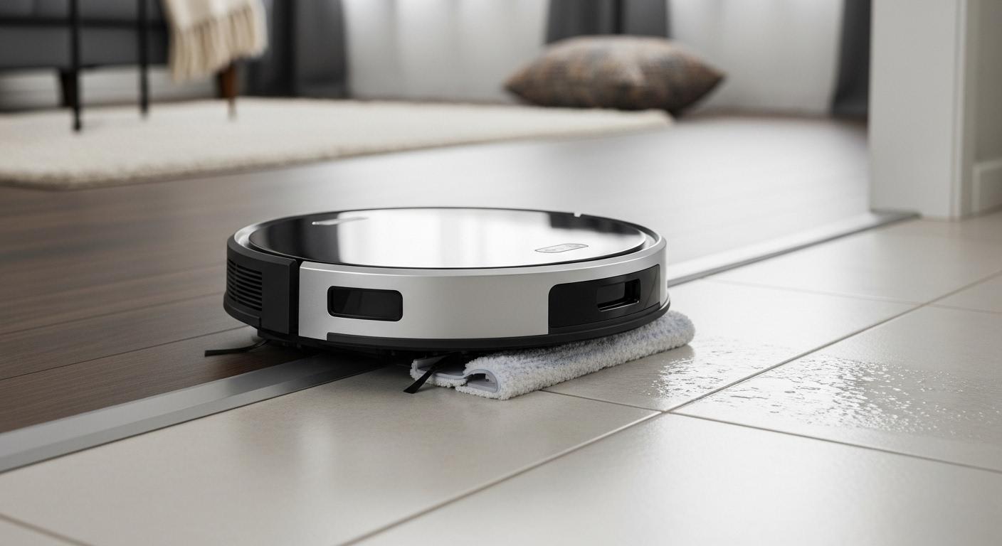 문턱 통과 물걸레 로봇청소기 관리 방법