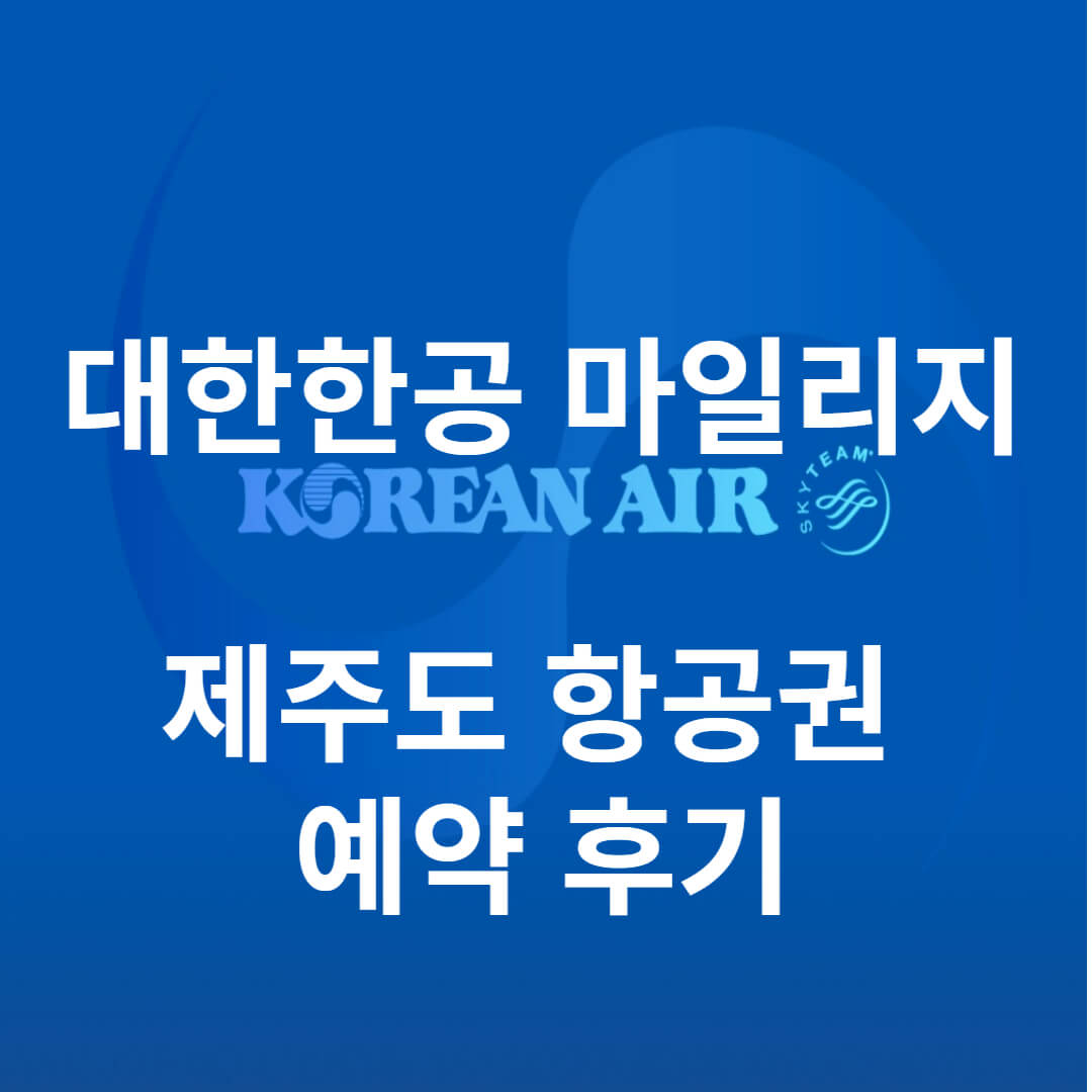 대한항공-마일리지-사용법
