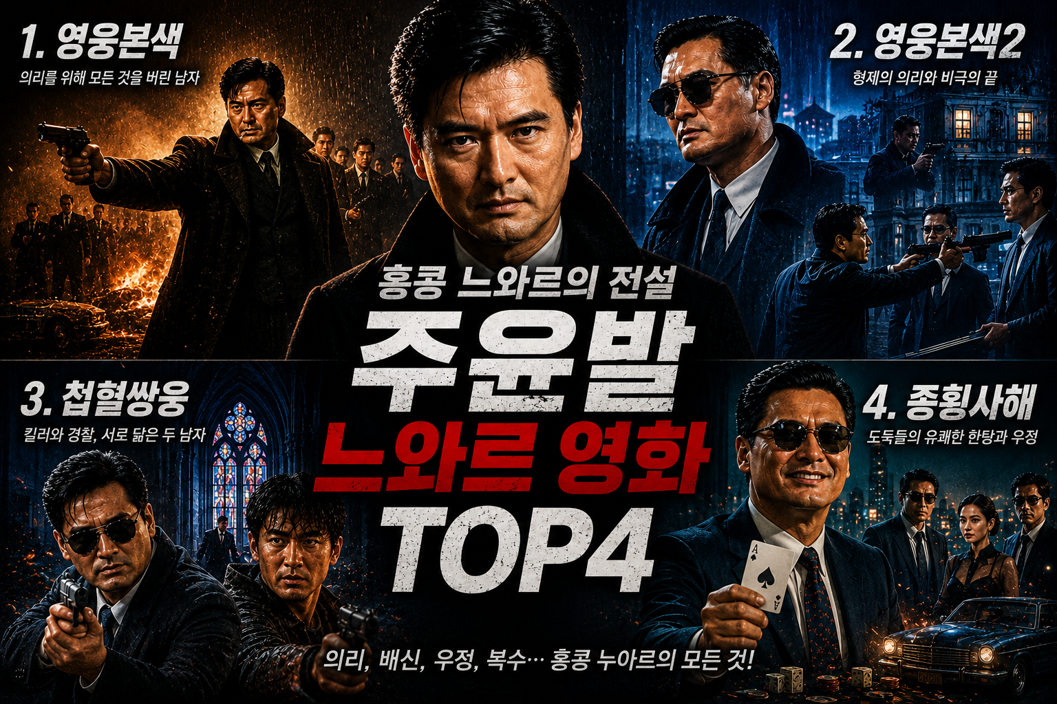 주윤발 느와르 영화 TOP4